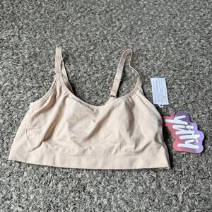 Yitty Nearly Naked Shaping Scoop Bralette Bra Sz 3X/4X Beige New